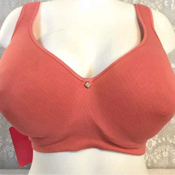 NWT Breezies Coral, Underwire, Soft Comfort Bra 40DDD - Picture 2 of 10